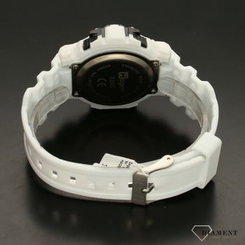 Zegarek męski sportowy na białym gumowym pasku HA-335G (4).jpg